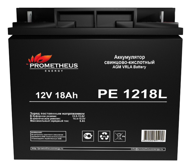 Батарея для ИБП Prometheus Energy PE 1218L 12В 18Ач