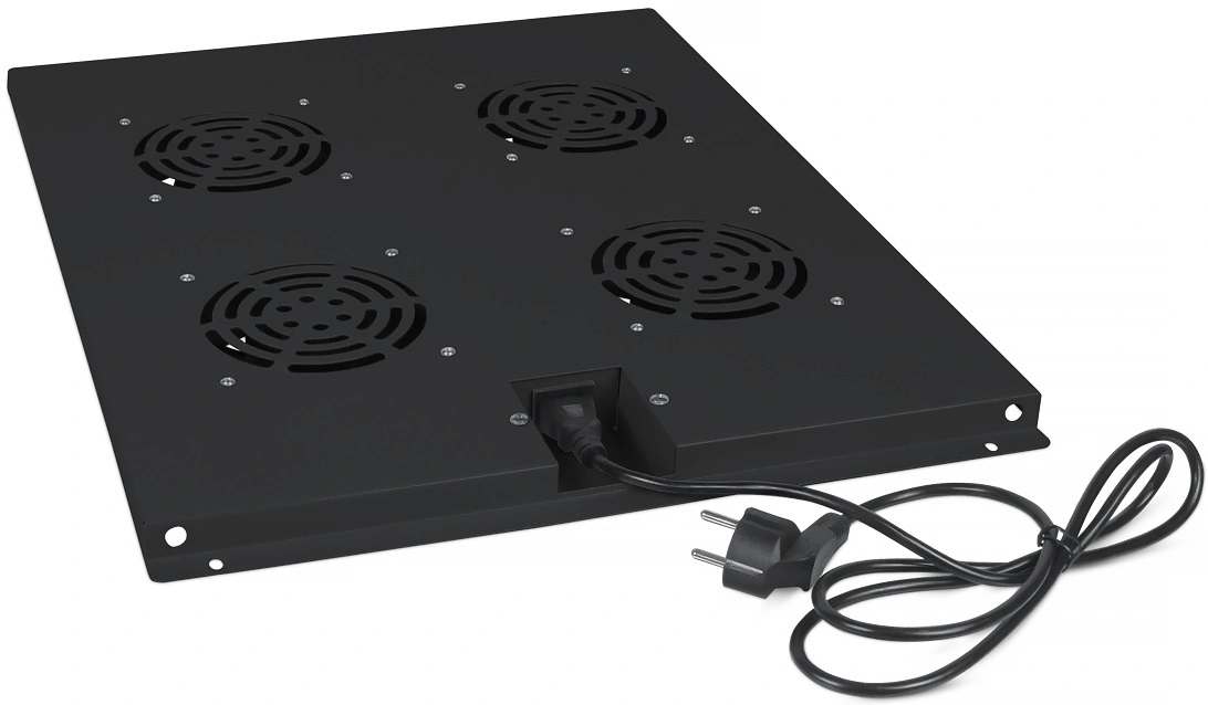 Модуль вентиляторный Cabeus (TRAY-80-BK) 4 вент. черный