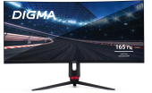 Монитор Digma 34" Overdrive 34A711Q черный VA LED 4ms 21:9 HDMI M/M матовая HAS Piv 300cd 178гр/178гр 3440x1440 165Hz G-Sync FreeSync DP UW 7.3кг