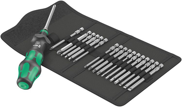 Набор отверток Wera Kraftform Kompakt Turbo Imperial 1 в компл.:19 предметов (WE-057483)