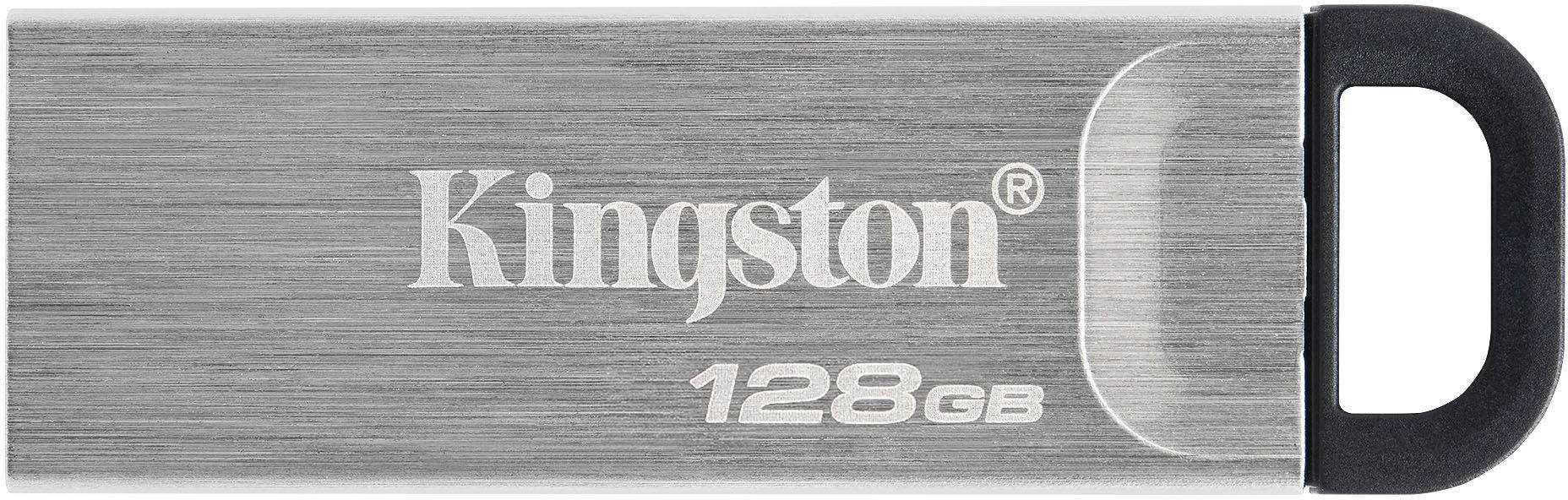 Флеш Диск Kingston 128GB DataTraveler Kyson DTKN/128GB USB3.2 серебристый/черный