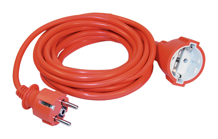 Удлинитель силовой IEK УШ-01РВ (WUP10-20-K09-N) 3x1.0кв.мм 1розет. 20м ПВС 10A без катушки оранжевый