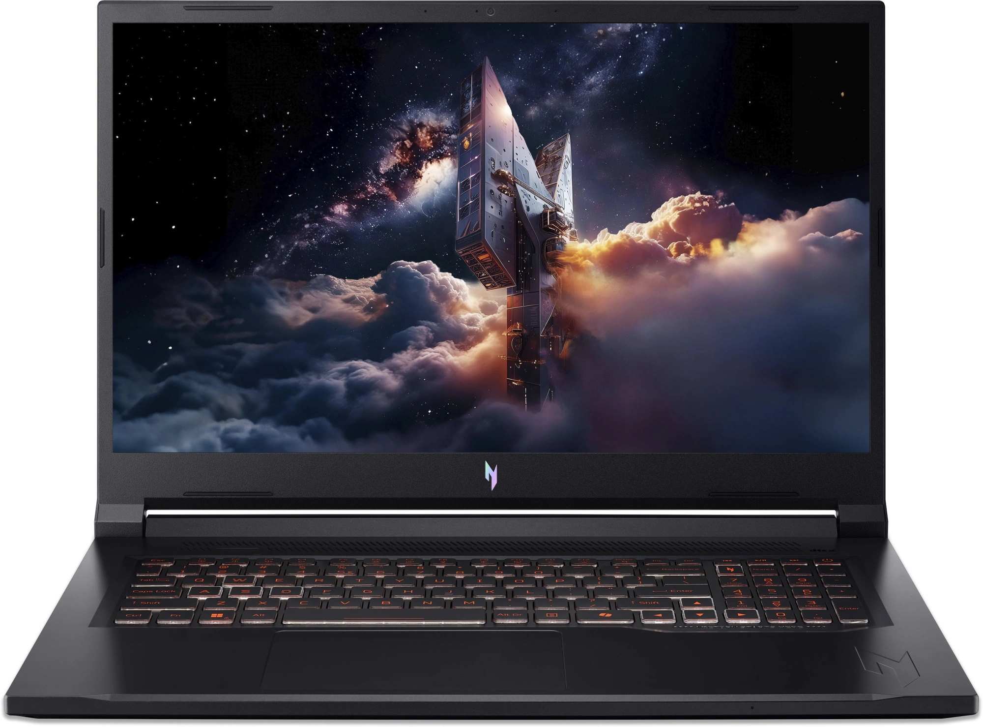 Ноутбук Acer Nitro V 17 AI ANV17-41-R6SG Ryzen 5 240 16Gb SSD512Gb NVIDIA GeForce RTX 5060 8Gb 17.3" IPS FHD (1920x1080) без ОС black WiFi BT Cam (NH.QYVCD.00A)