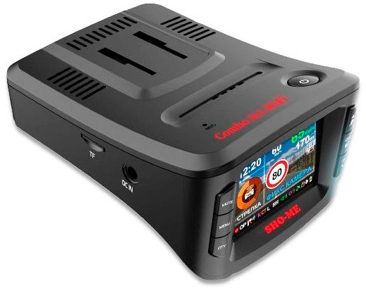 Видеорегистратор с радар-детектором Sho-Me Combo №1 WiFi черный 1296p 140гр. GPS Ambarella A12A35