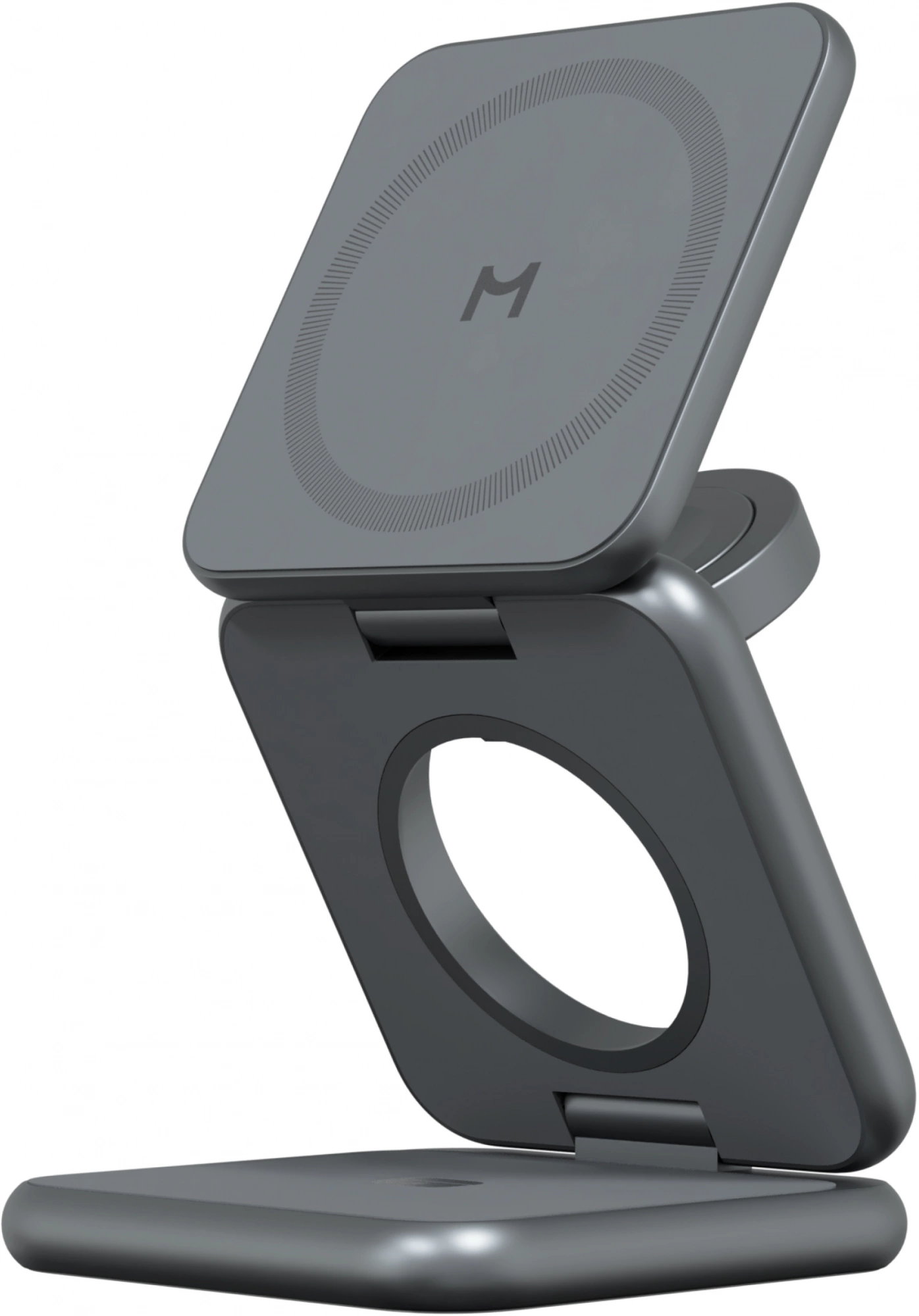 Беспроводное зар./устр. Magssory fold pro 23W 3A+2.22A (PD+QC+QI) USB Type-C для Apple темно-синий (WCH063M)