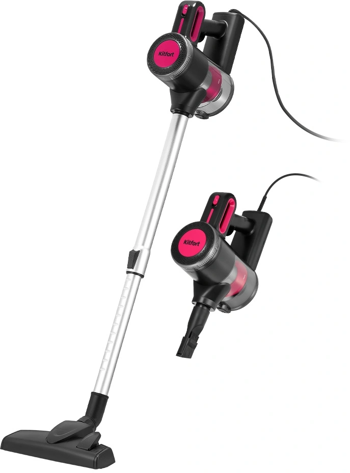 Пылесос Kitfort КТ-5515 600Вт черный/розовый