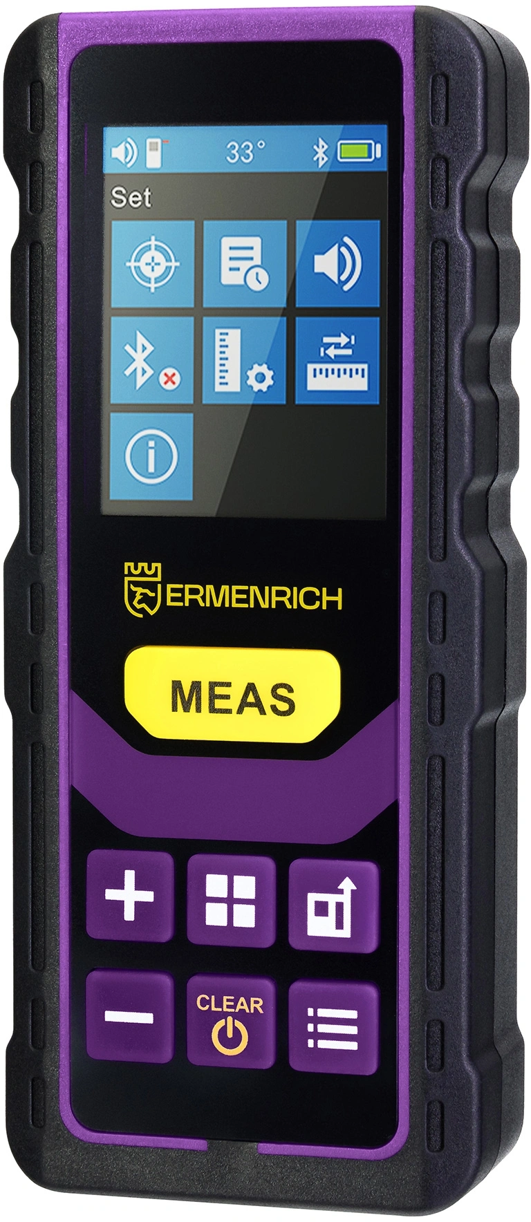 Лазерный дальномер Ermenrich Reel PRO GL100 3кл.лаз. 535нм цв.луч. зеленый в кейсе (84558)