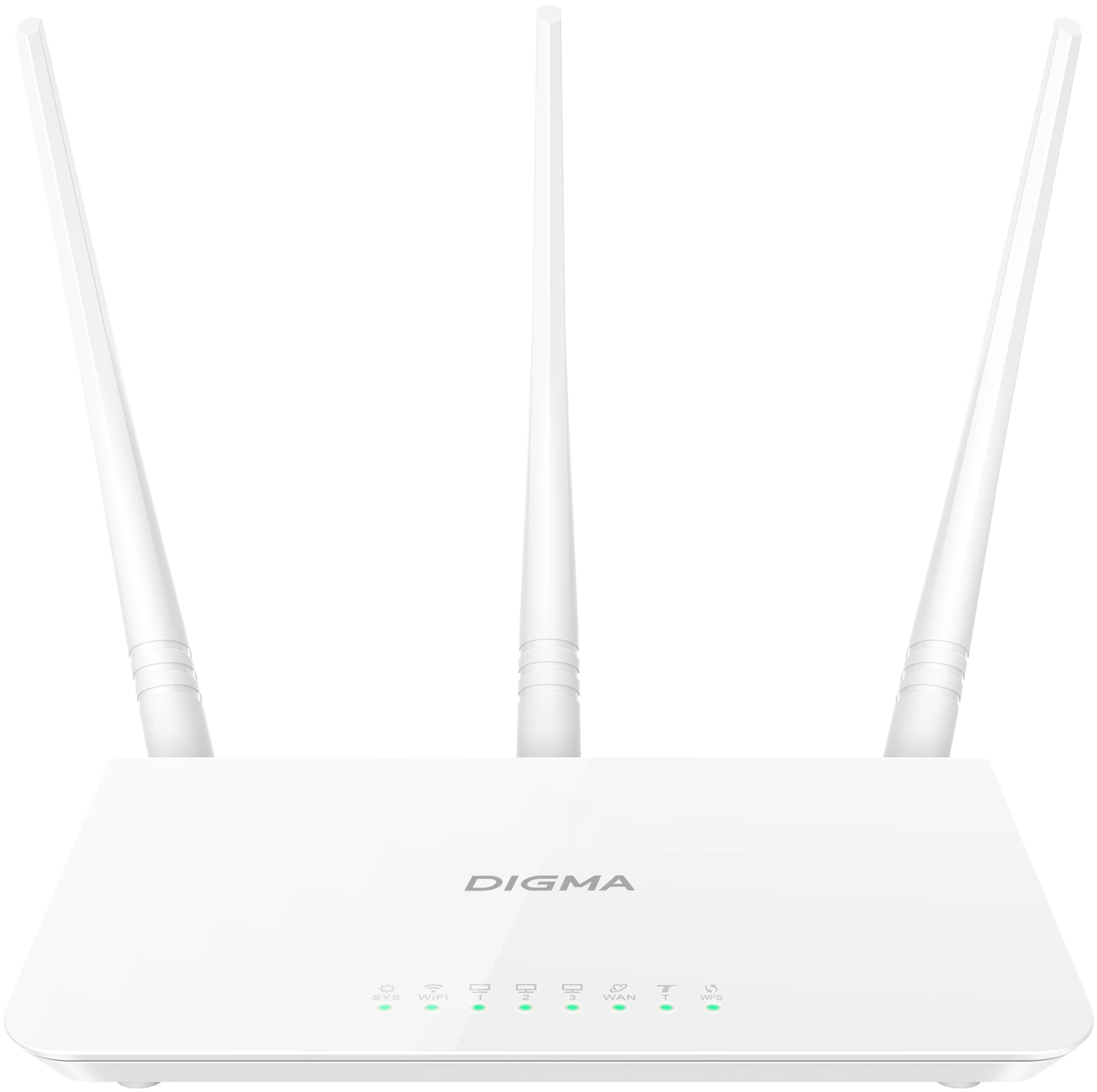 Роутер беспроводной Digma DWR-N302 N300 10/100BASE-TX белый