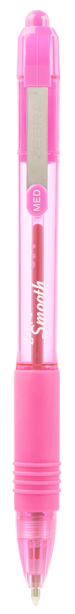 Ручка шариков. автоматическая Zebra Z-grip Smooth (22567) розовый d=1мм роз. черн. резин. манжета