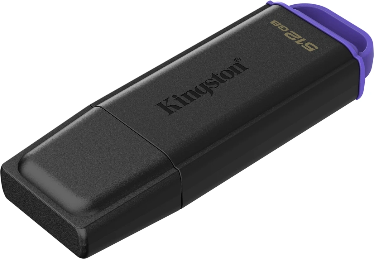 Флеш Диск Kingston 512GB DataTraveler Exodia DTXG2/512GB USB3.0 черный/фиолетовый