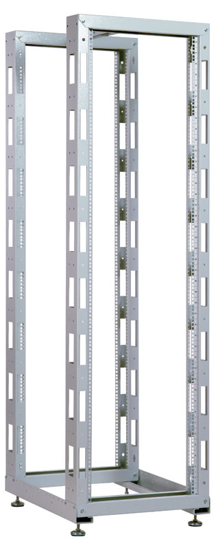 Стойка двухрамная ЦМО СТК-42.2 42U 620ммX800мм направл.под закл.гайки 350кг серый