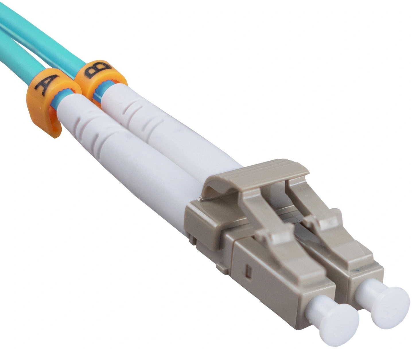 Патч-корд Cabeus FOP-50-LC-LC-3M 2x50/125 OM3 LC дуплекс-LC дуплекс 3м LSZH бирюзовый