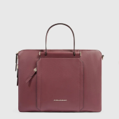 Сумка женская Piquadro Circle CA4021W92/BO с отделением для ноутбука 15.6" бургунди натур.кожа