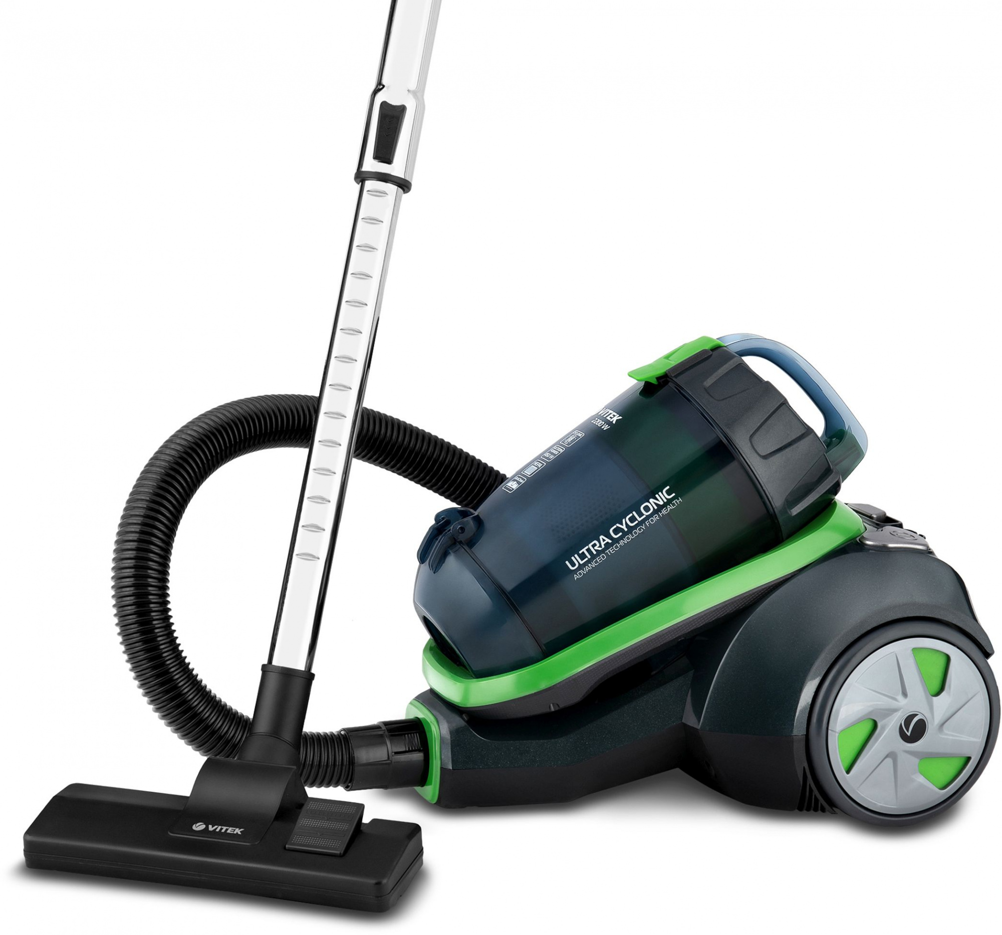 Пылесос Vitek VT-8130 BK 2200Вт зеленый/темно-синий