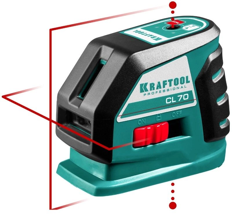 Нивелир лазерн. Kraftool 34660-4 цв.луч. красный 2луч.