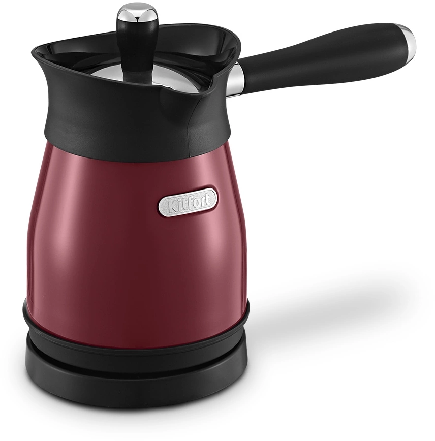 Кофеварка электрическая турка Kitfort КТ-7499 1000Вт красный/черный