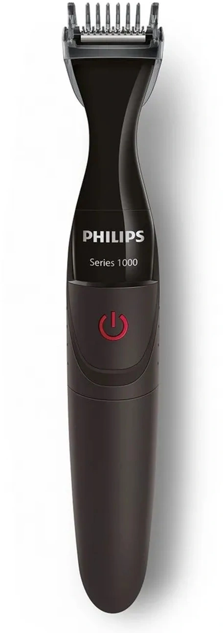 Триммер Philips Series 1000 MG1100/16 черный (насадок в компл:5шт)