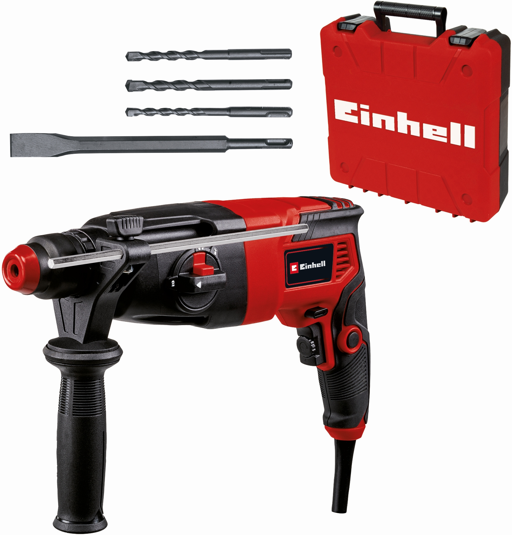 Перфоратор Einhell TC-RH 620 4F патрон:SDS-plus уд.:2.2Дж 620Вт (кейс в комплекте)
