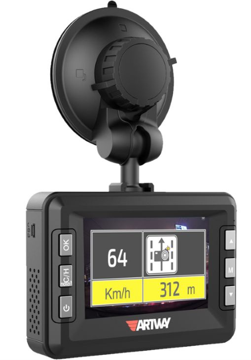 Видеорегистратор с радар-детектором Artway COMBO MD-105 черный 1080p 170гр. GPS