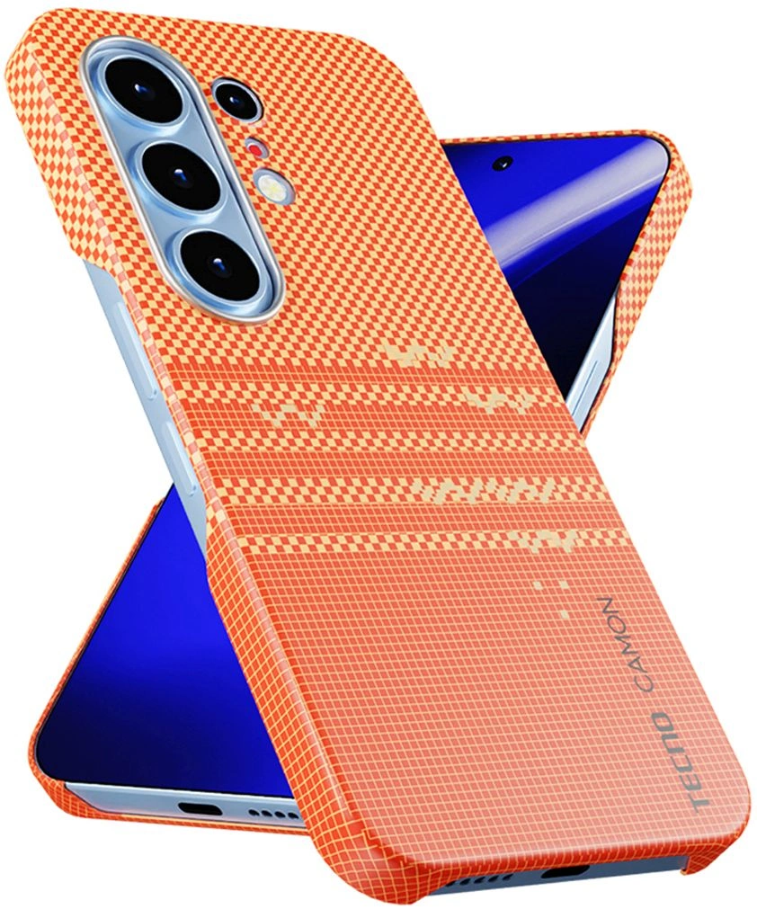 Чехол (клип-кейс) KRUTOFF для Tecno Camon 50 Ultra оранжевый (1071711)