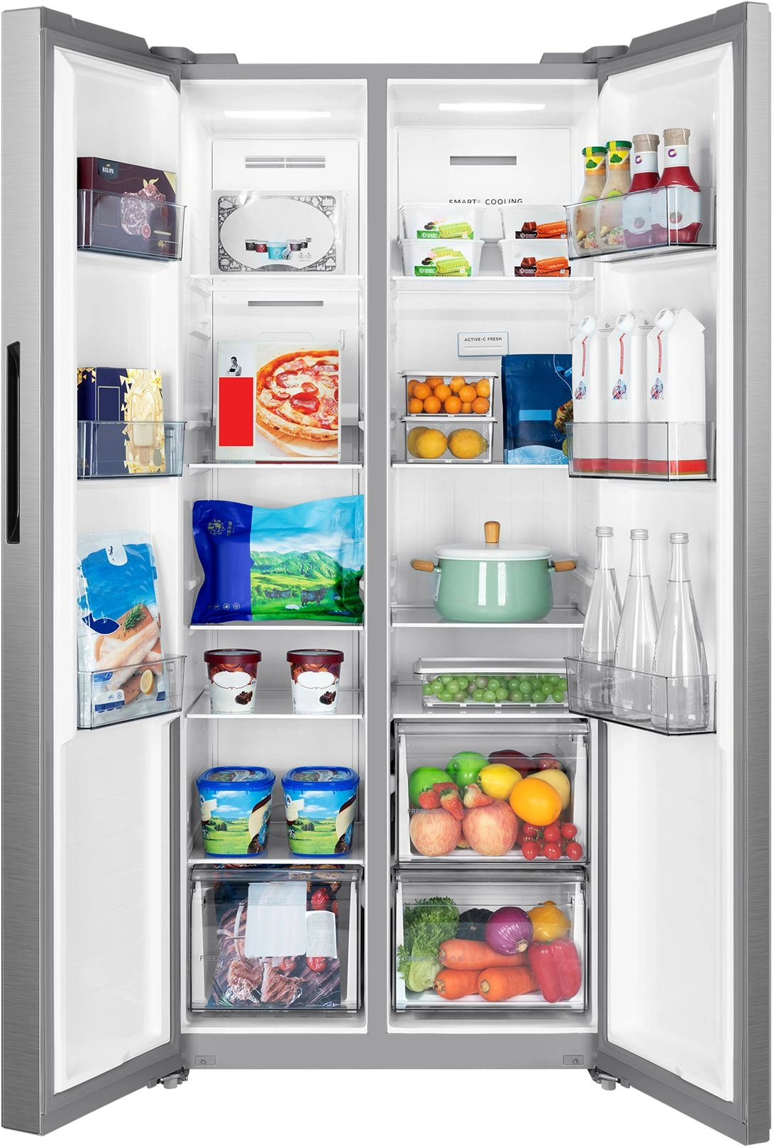 Холодильник Midea MDRS620FGF46 2-хкамерн. нержавеющая сталь инвертер