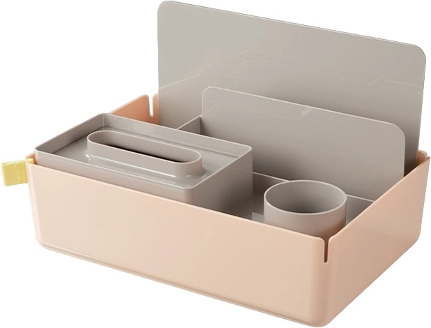 Короб для хранения Deli XDM33pink разборный 315x210x186мм розовый пластик (упак.:1шт)