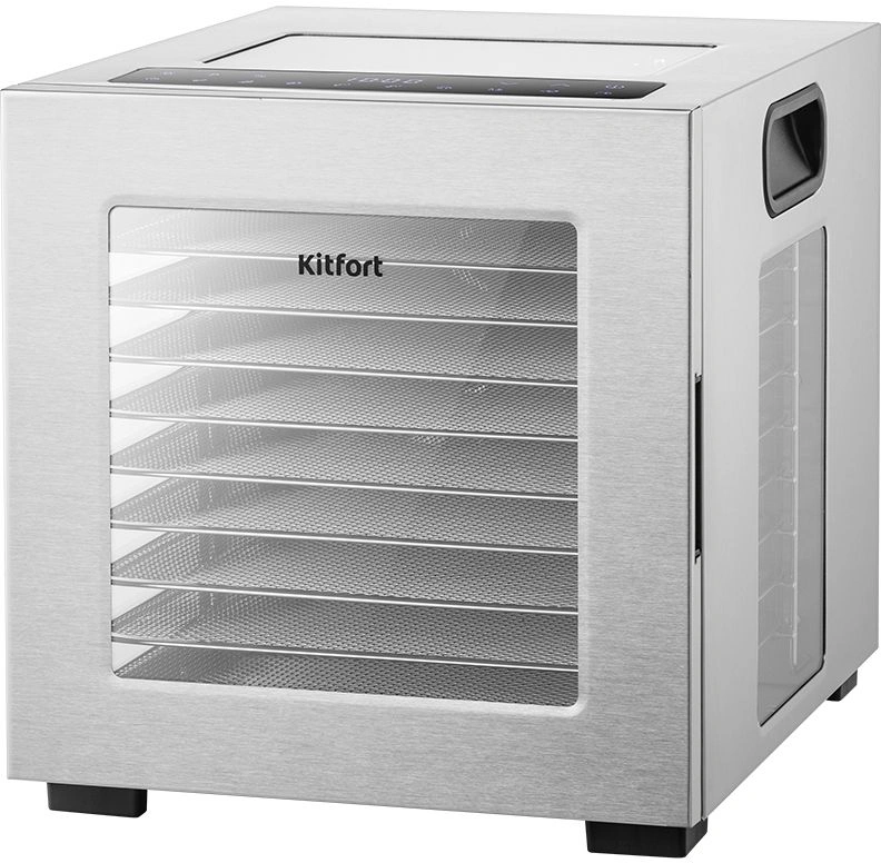 Сушка для фруктов и овощей Kitfort КТ-4976 30под. 730Вт нержавеющая сталь