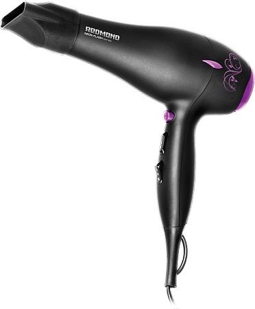 Фен Redmond RF-519 2000Вт черный/фиолетовый