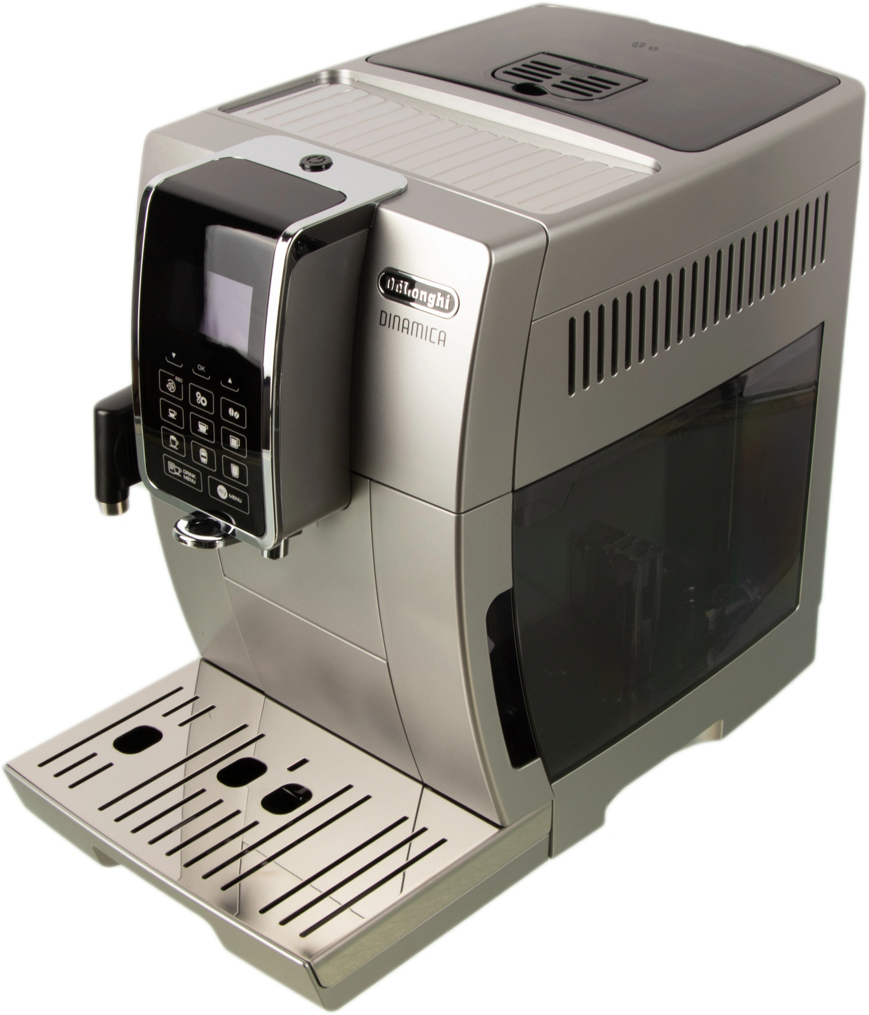 Кофемашина Delonghi Dinamica ECAM350.75.S 1450Вт серебристый