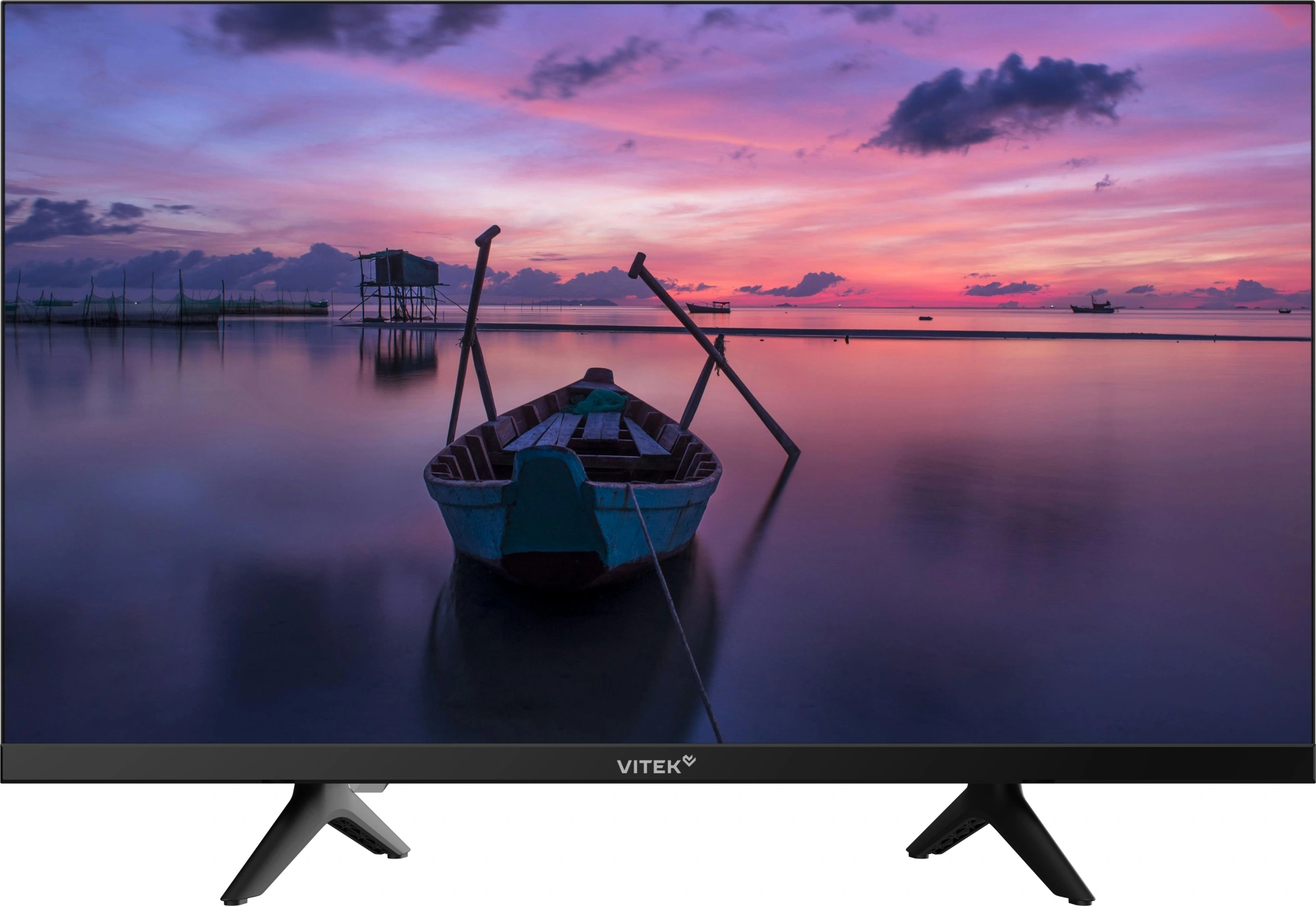 Телевизор LED Vitek 24" VT-24HBB200 Frameless черный HD 60Hz DVB-T DVB-T2 DVB-C DVB-S DVB-S2 USB 2.0