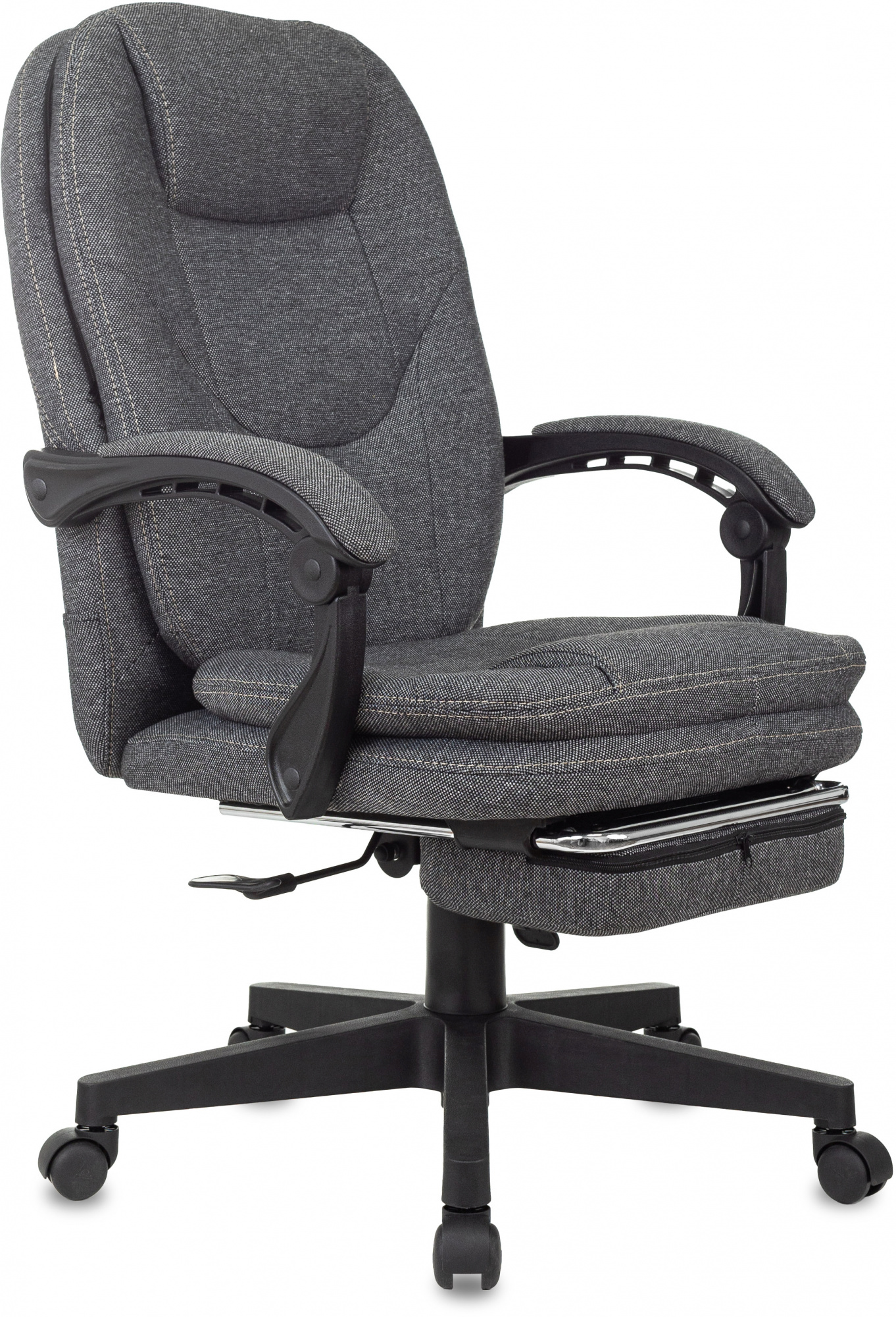 Кресло руководителя Бюрократ CH-868MSG-F серый 3C1 крестов. пластик подст.для ног пластик черный