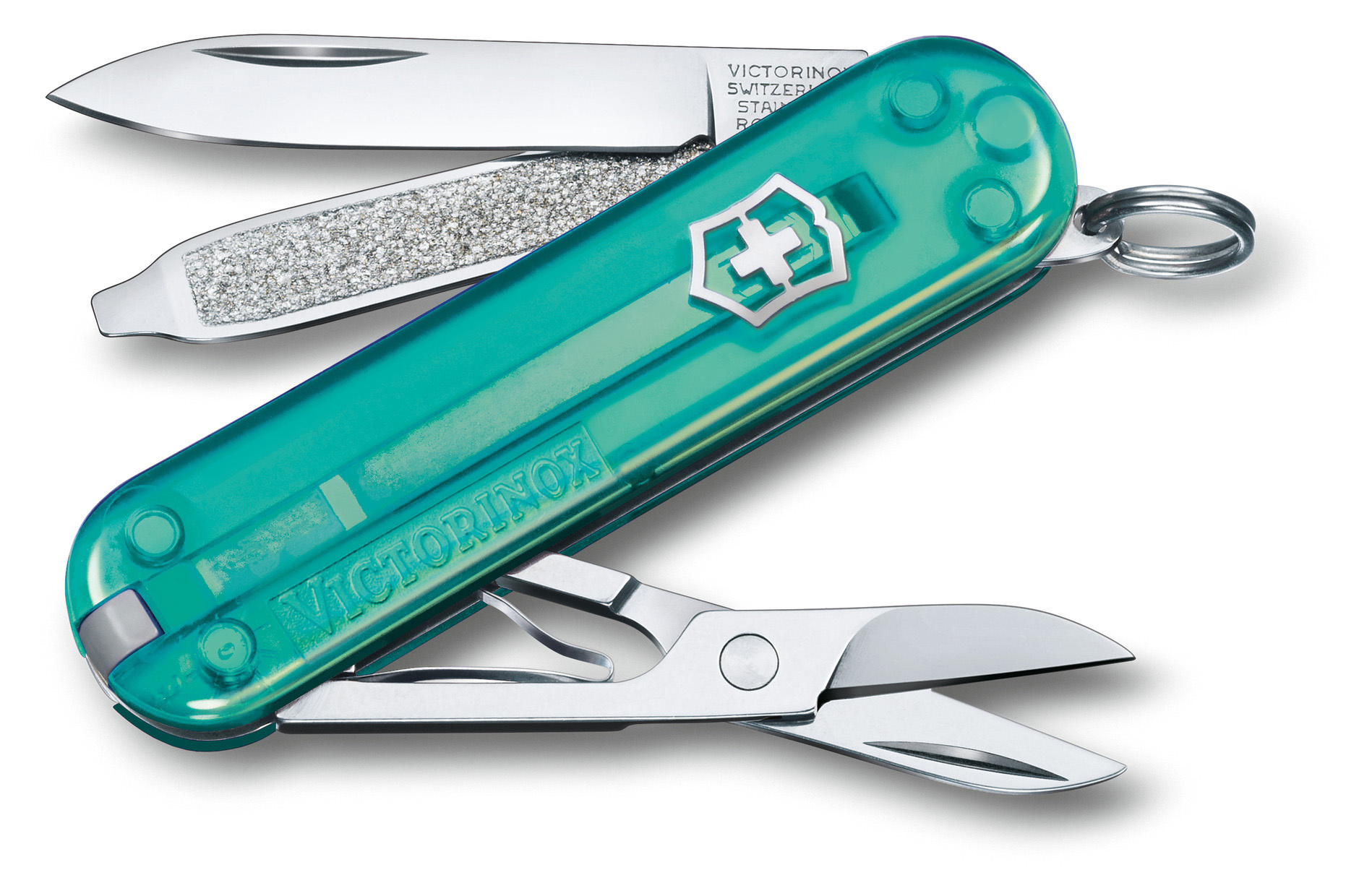 Нож перочинный Victorinox Classic SD Tropical Surf (0.6223.T24G) 58мм 7функц. подар.коробка