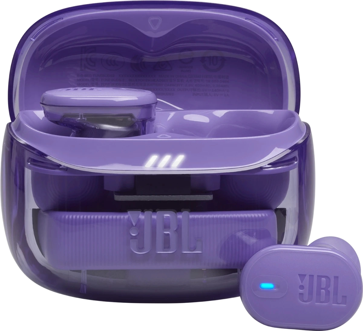 Гарнитура внутриканальные JBL Tune Buds 2 Ghost фиолетовый беспроводные bluetooth в ушной раковине (JBLTBUDS2GMAE)