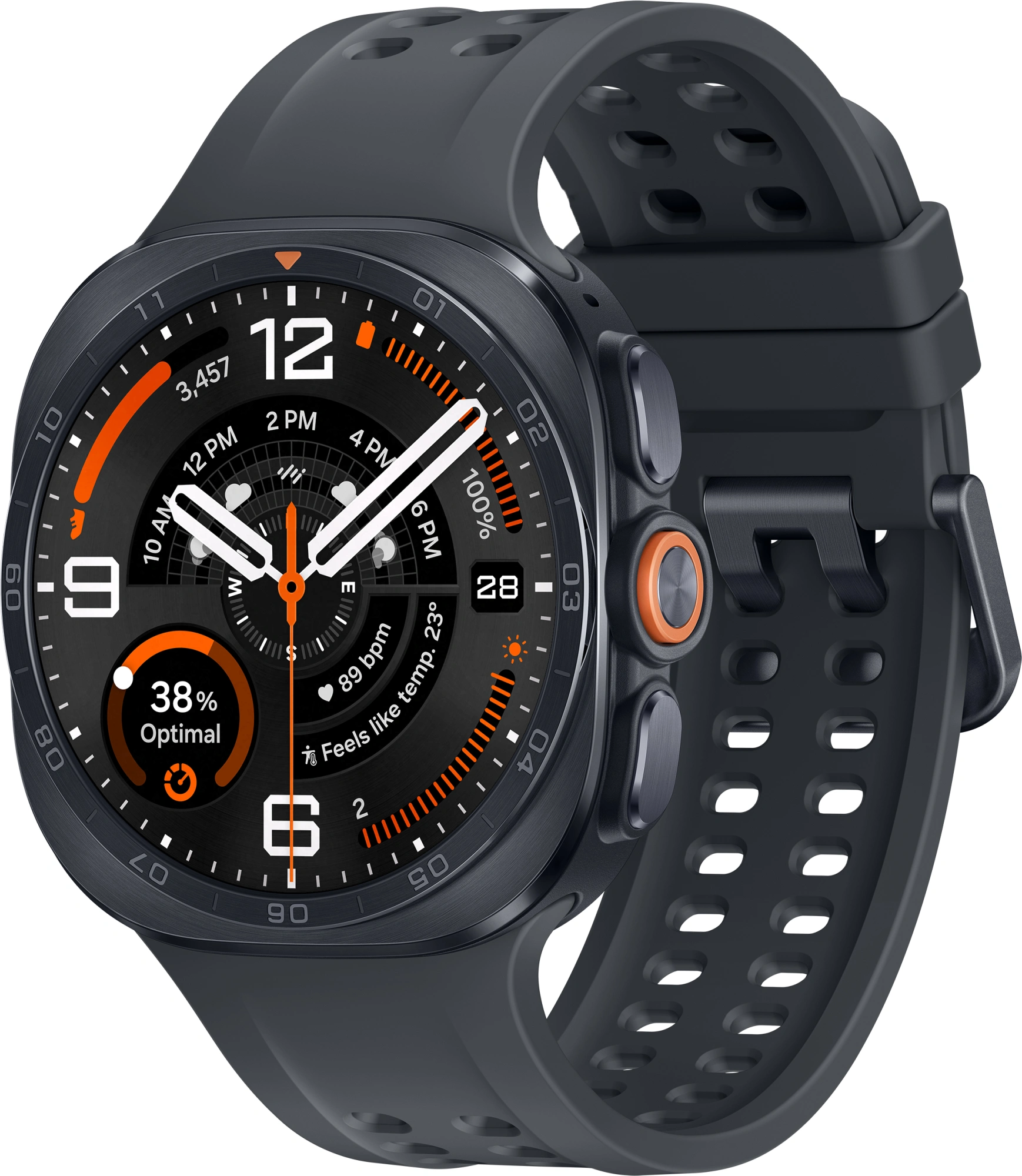 Смарт-часы Samsung Galaxy Watch Ultra2 47мм 1.5" AMOLED корп.черный рем.черный (SM-L715FZKACAU)