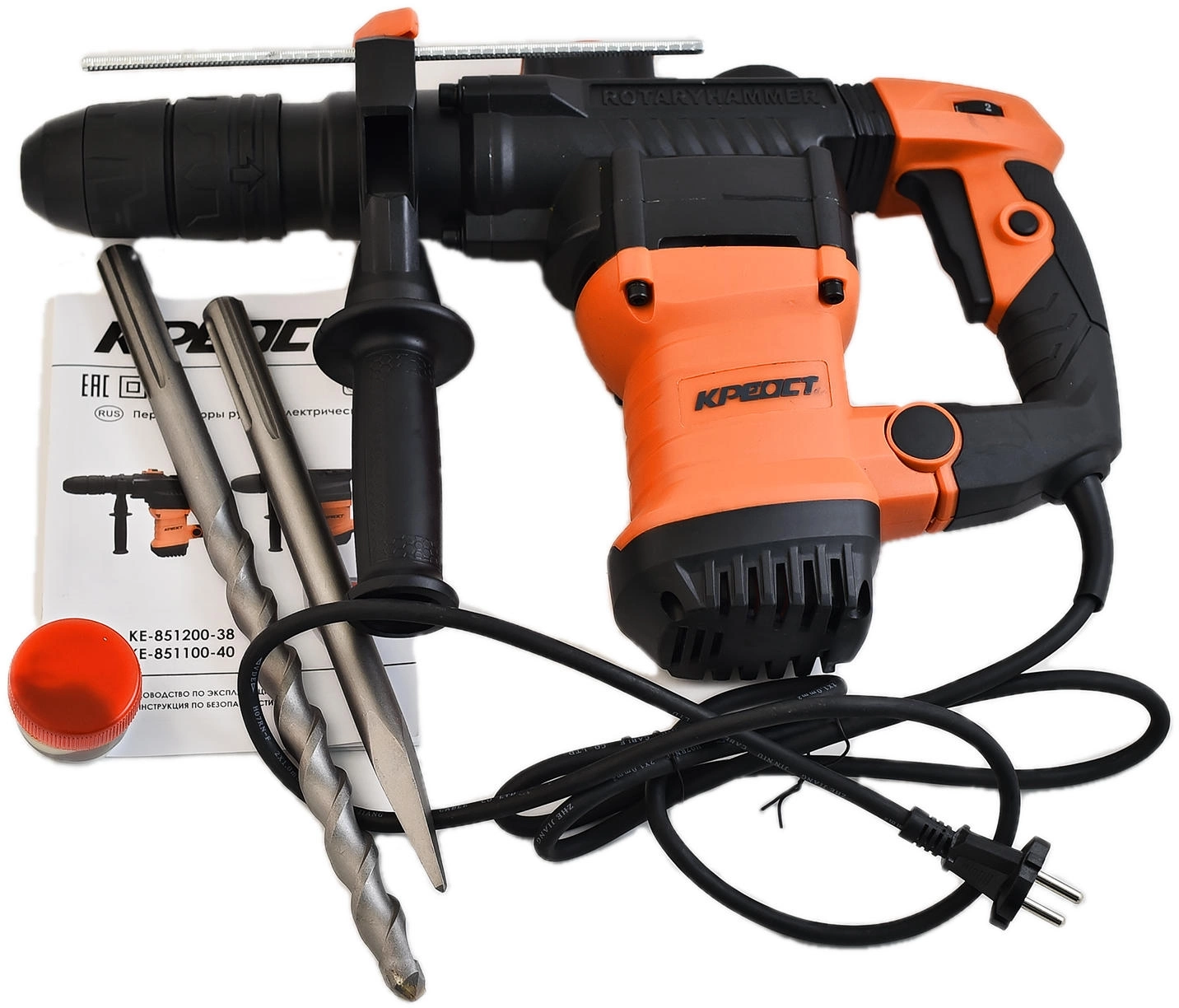 Перфоратор Креост KE-851200-38 патрон:SDS-max уд.:7Дж 1200Вт (кейс в комплекте)
