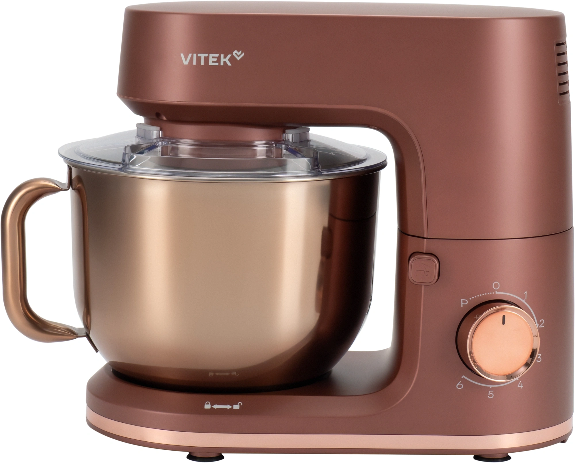 Миксер планетарный Vitek Элегия VT-PM0661 2000Вт кофейный