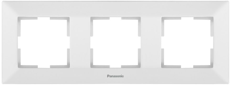 Рамка Panasonic Arkedia WMTF08032WH-RU 3x горизонтальный монтаж пластик белый (упак.:1шт)