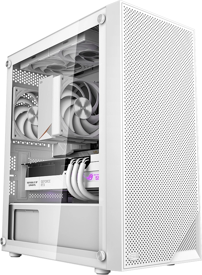Корпус PcCooler C3B310 WH белый без БП mATX 8x120mm 4x140mm 1xUSB2.0 1xUSB3.0 audio bott PSU