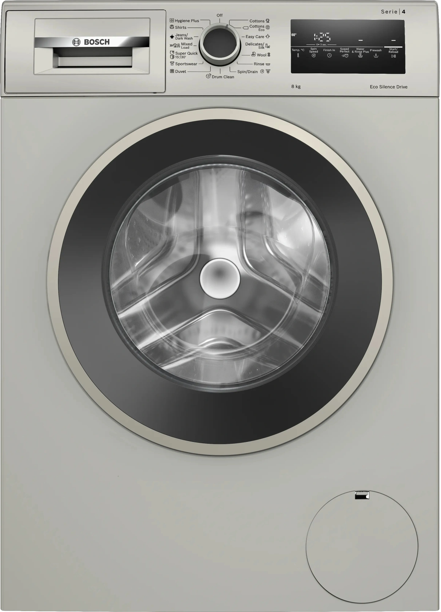 Стиральная машина Bosch Serie 4 WAN2821XME пан.англ. класс: A загр.фронтальная макс.:8кг серебристый
