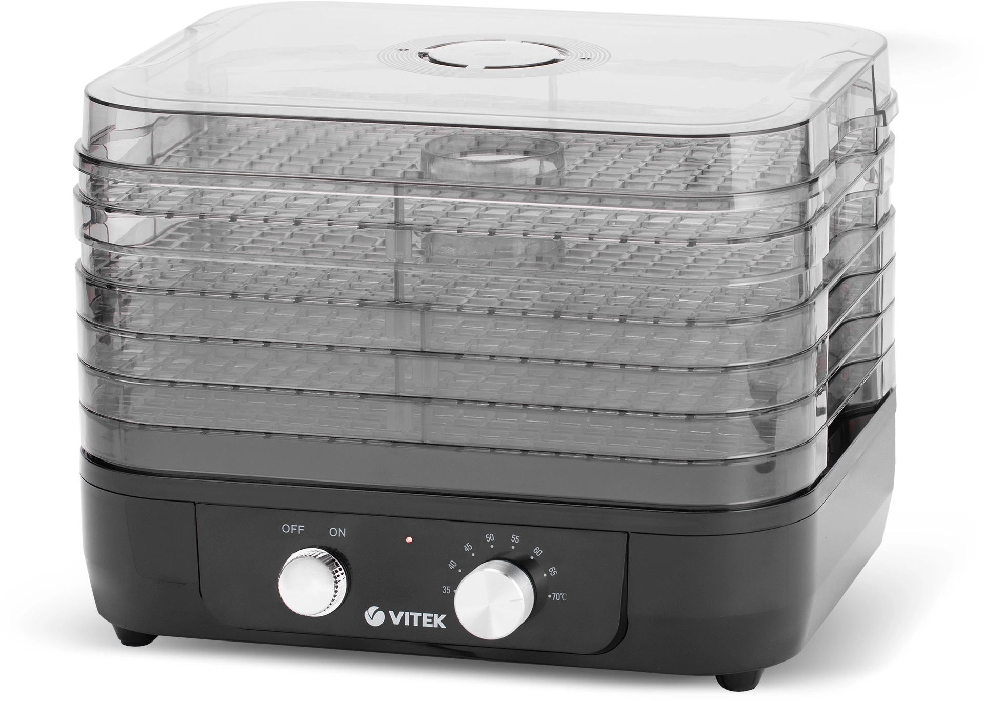 Сушка для фруктов и овощей Vitek VT-5054 5под. 250Вт черный