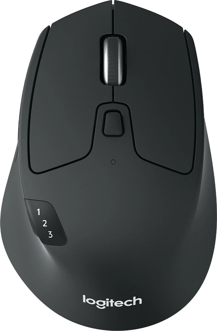 Мышь Logitech M720 Triathlon черный оптическая 1000dpi беспров. BT/Radio USB 6but (910-004794)