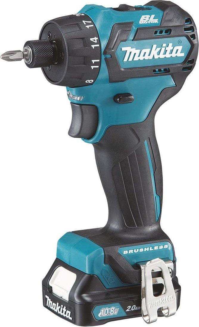 Дрель-шуруповерт Makita DF032DWME аккум. патрон:шестигр.1/4" (кейс в комплекте)