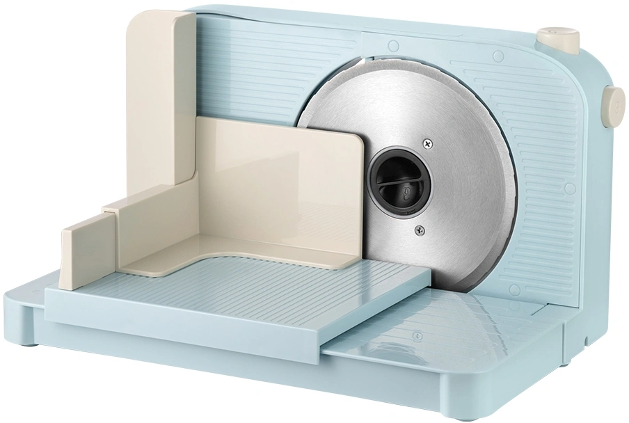 Ломтерезка Kitfort КТ-6268 150Вт (нарезка до 15мм) голубой/белый