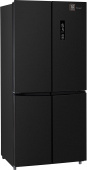 Холодильник Weissgauff WCD 450 XB NoFrost Inverter 2-хкамерн. черный инвертер