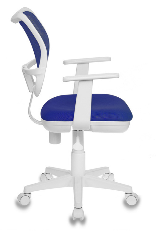 Кресло детское Бюрократ Ch-W797 синий сиденье синий TW-10 сетка/ткань крестов. пластик пластик белый