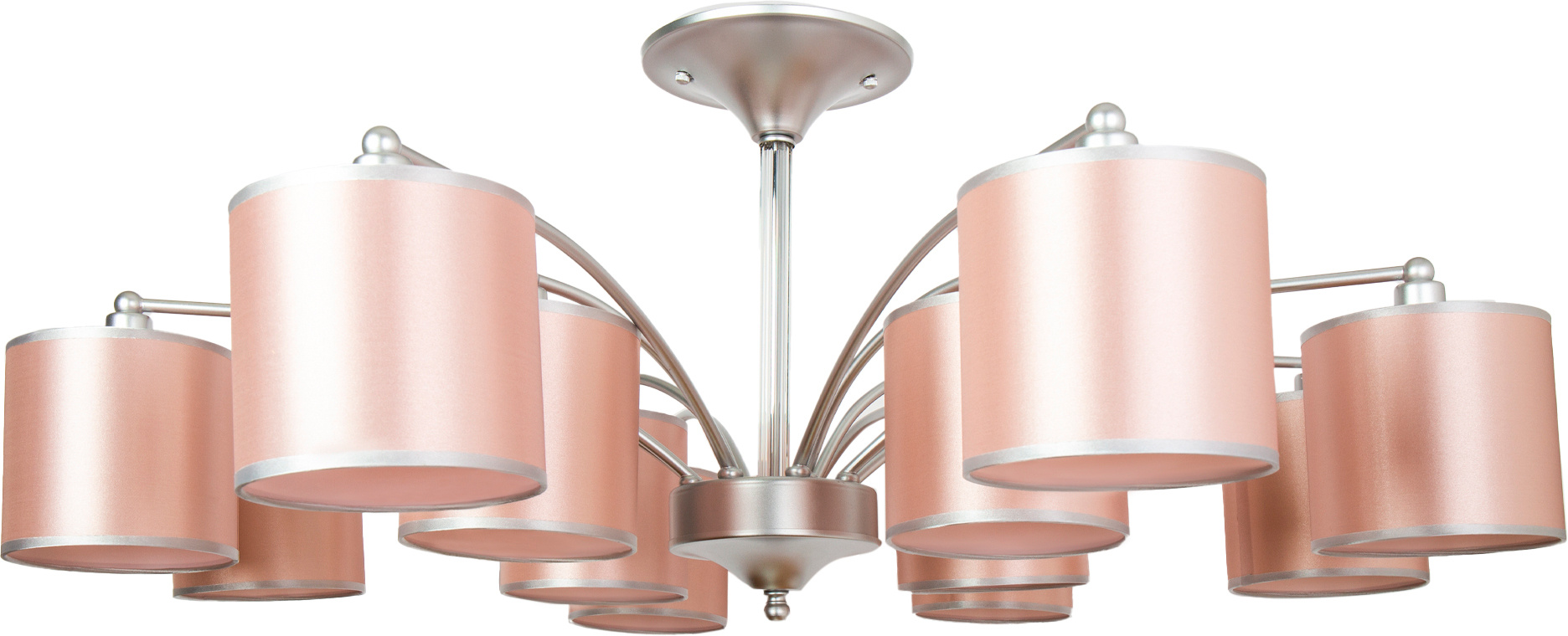 Люстра Hiper Peach H161-0 потолоч. розовый/серебристый