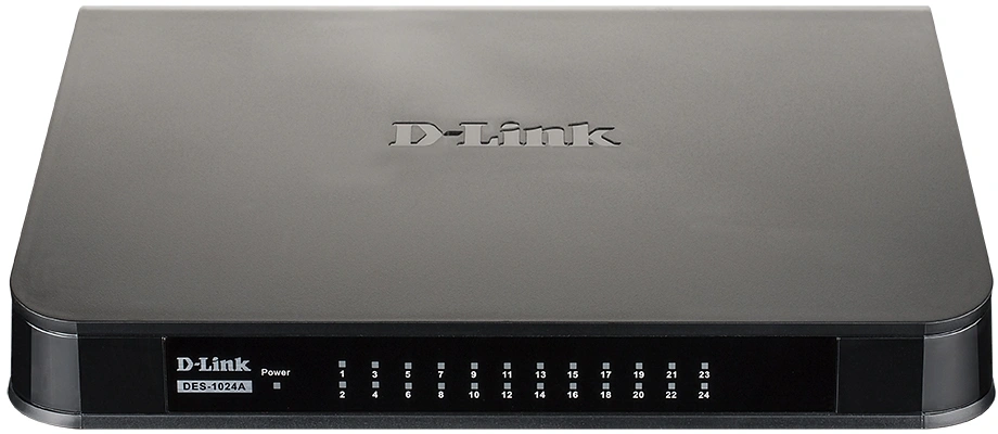 Коммутатор D-Link DES-1024A/E3A (L2) 24x100Мбит/с неуправляемый