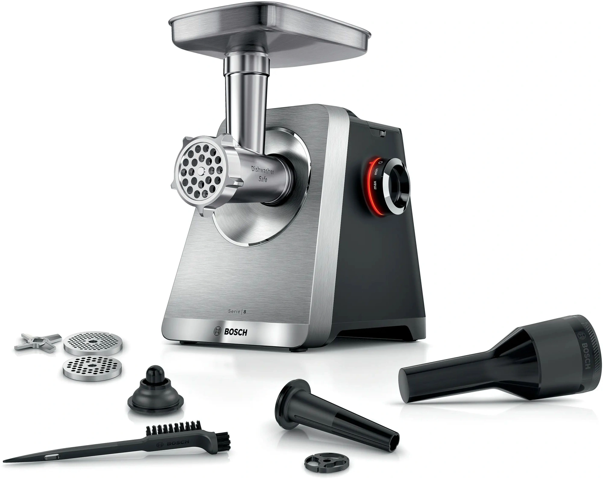 Мясорубка Bosch Series 8 MFWS820M 2500Вт черный