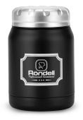 Термос для напитков/еды Rondell Picnic RDS-942 0.5л. черный картонная коробка