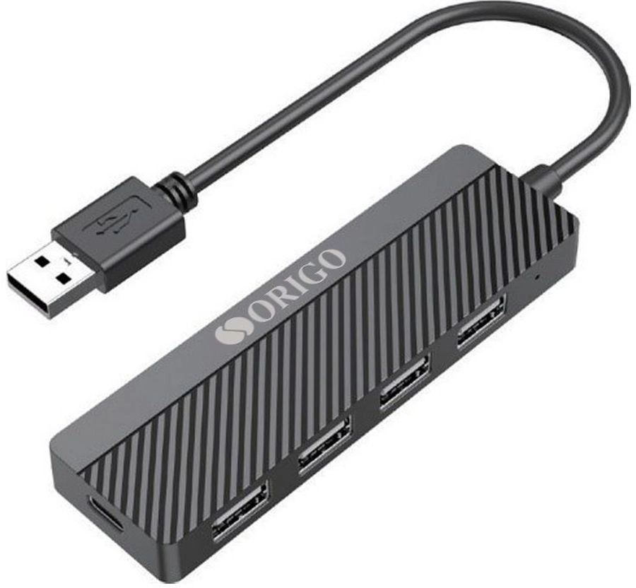 Разветвитель USB 2.0 Origo OU1140 4порт. черный (OU1140/A1A)